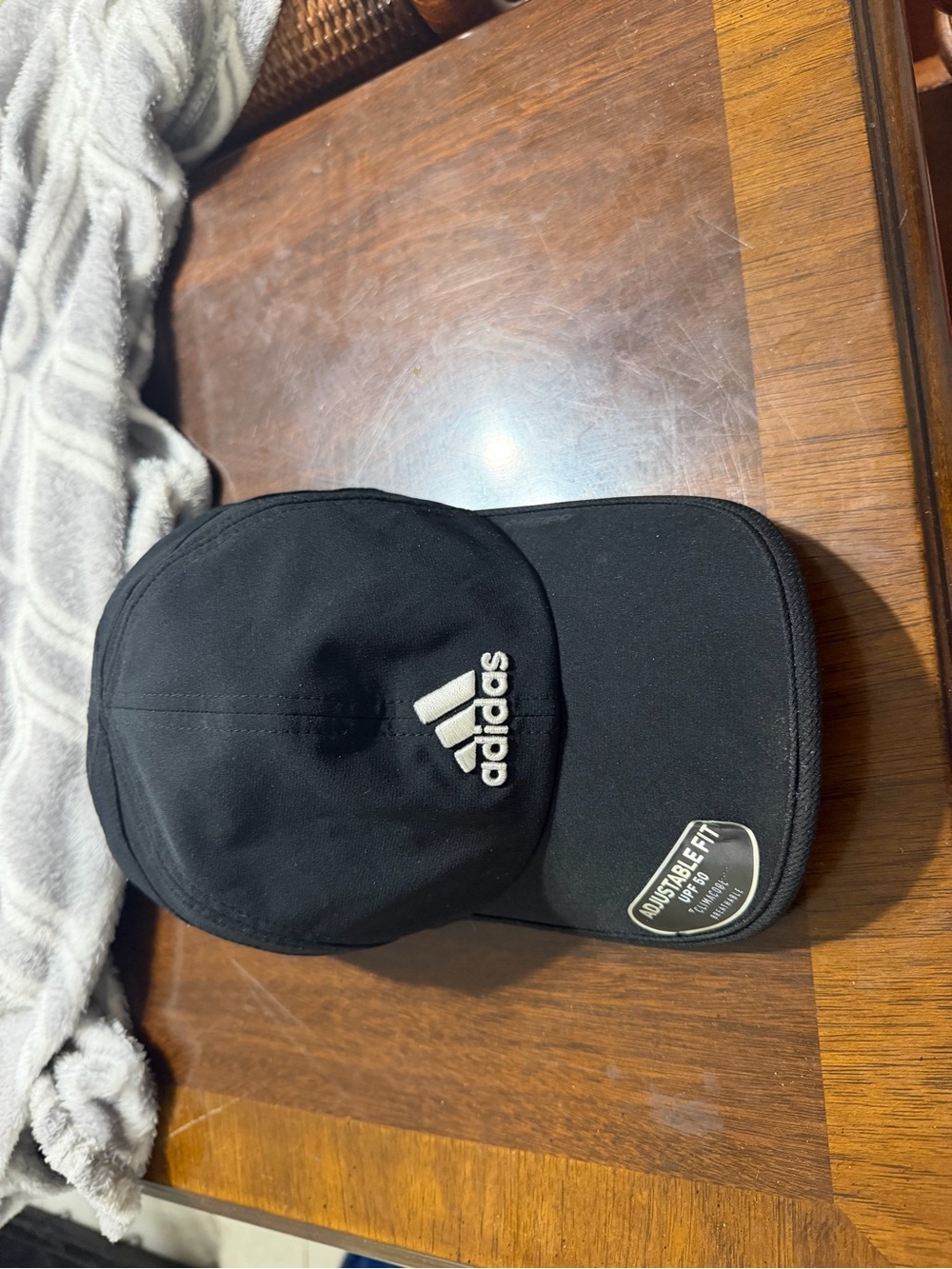 adidas woman’s Black Adjustable Logo Baseball Cap
